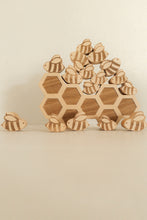 Bee hive balance and stacking toy