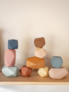 Seashell gem stacking blocks